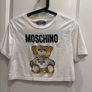 Moschino Kids White Teddy Bear Tee